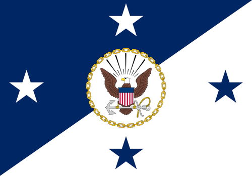 Chief Naval Officer Nylon Applique Size 7 (1'10" x 2'8") with Snap and Ring, Made in the U.S.A. Chief Naval Officer Nylon Applique Size 7 (1'10" x 2'8") with Snap and Ring, Made in the U.S.A.