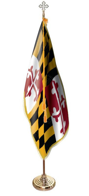  Maryland Presentation Flag & Flagpole Set 