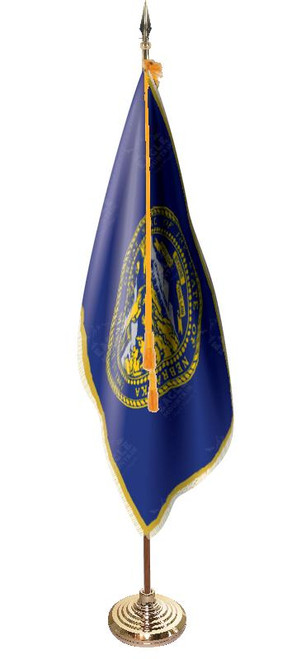  Nebraska Presentation Flag & Flagpole Set 
