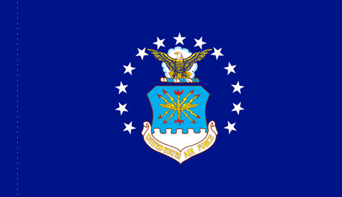 US Air Force Indoor Flag, Printed Nylon