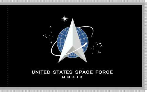 Space Force Indoor Flag Printed Nylon Space Force Indoor Flag Printed Nylon