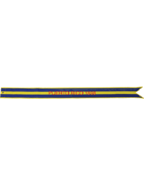 US Army Battle Streamer War with Spain PUERTO RICO 1898 US Army Battle Streamer War with Spain PUERTO RICO 1898