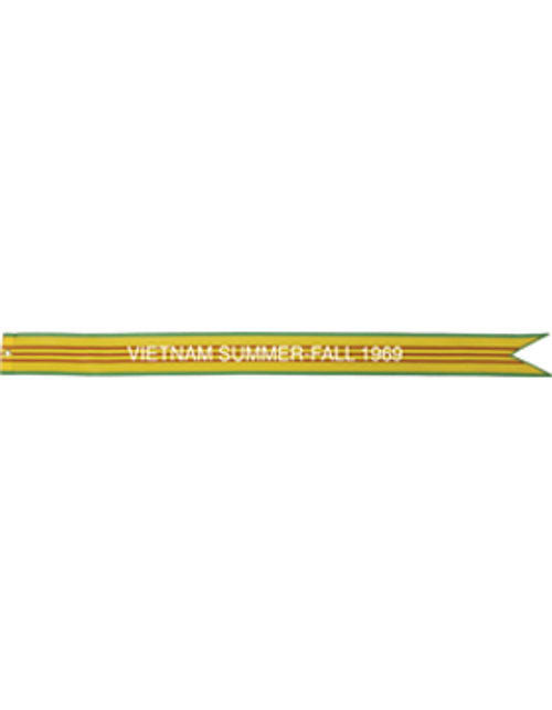 US Army Battle Streamer Vietnam Service VIETNAM SUMMER-FALL 1969 US Army Battle Streamer Vietnam Service VIETNAM SUMMER-FALL 1969