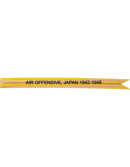US Air Force Battle Streamer World War II, Asiatic Pacific Campaign AIR OFFENSIVE. JAPAN 1942-1945 US Air Force Battle Streamer World War II, Asiatic Pacific Campaign AIR OFFENSIVE. JAPAN 1942-1945