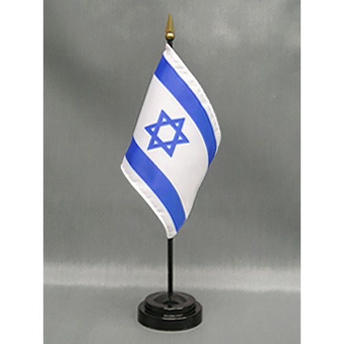 Israel Stick Flag 4"x6" E-Gloss (Stand Sold Separately) Israel Stick Flag 4"x6" E-Gloss (Stand Sold Separately)