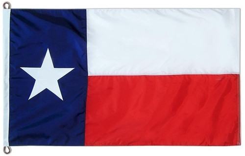 Outdoor Texas Flag with Rope and Thimbles