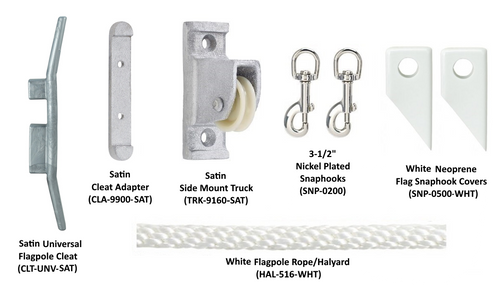 Complete Side Mount Kit Flagpole Kit