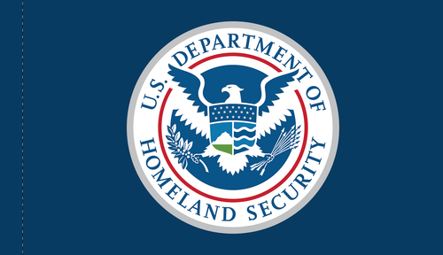 Department of Homeland Security Flag, 3' x 5' Appliqued Nylon with Pole Hem Department of Homeland Security Flag, 3' x 5' Appliqued Nylon with Pole Hem