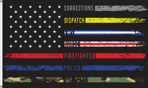 First Responders American Flag
