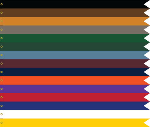 Custom Battle Streamers 1-3/8" Width Custom Battle Streamers 1-3/8" Width