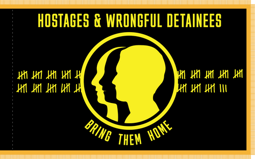 Hostage & Wrongful Detainee Indoor Flag