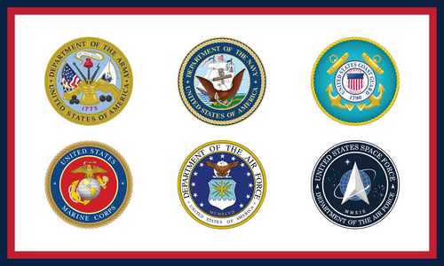 U.S. Armed Forces 6 Branch Flag