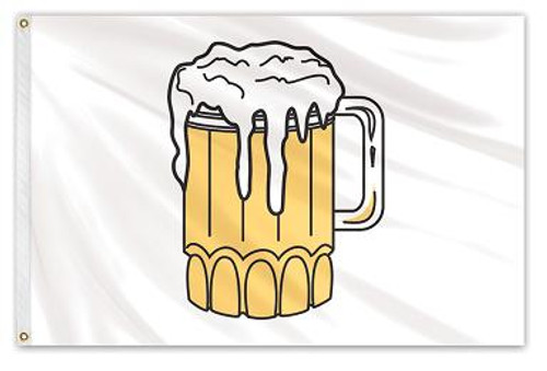 Eder Flag 12"x18" Beer Mug Boat Flag  Eder Flag 12"x18" Beer Mug Boat Flag