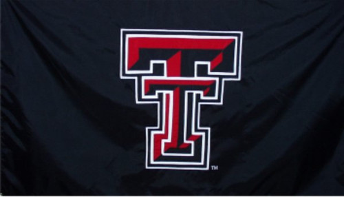 Texas Tech Double T Emblem on Trifold Moss Green Canvas Wallet