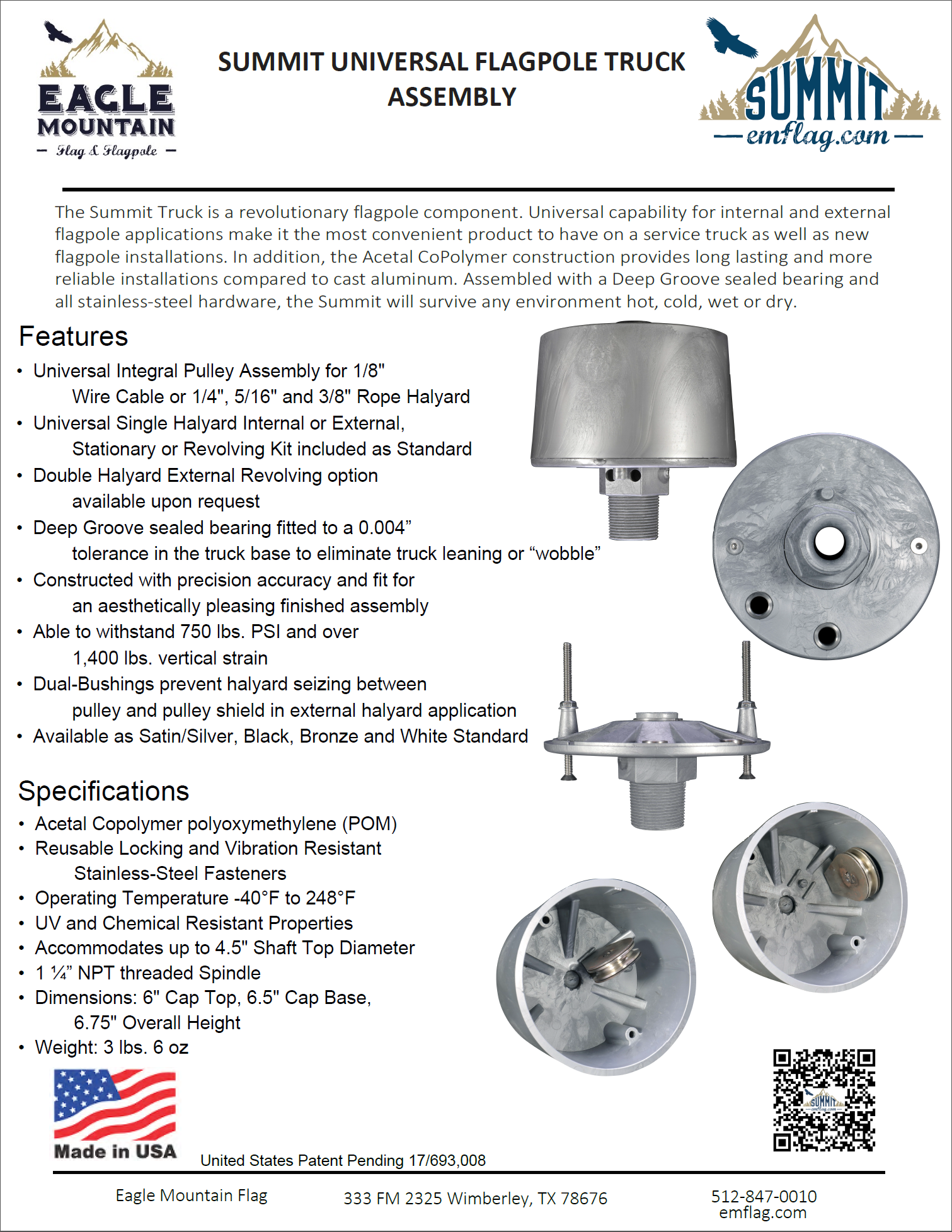 summit spec sheet