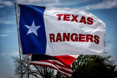 Custom Texas Rangers Flag, Appliqued Nylon, Size 3' X 5' with Header and  Grommets