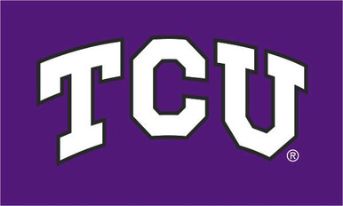 Texas Christian University (TCU) Flag - Purple W/Primary Logo Size 2' x ...