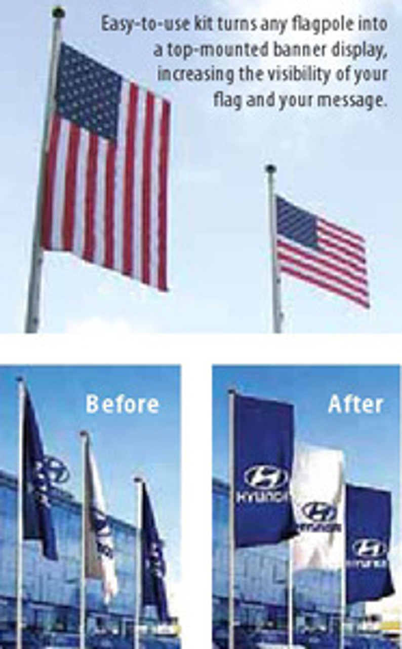 Convert light pole to deals flagpole