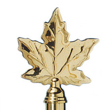 10A BRASS PLATED MAPLE LEAF - 601900
