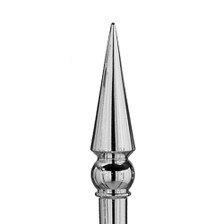 85SC SILVER STYRENE ROUND SPEAR - 607282