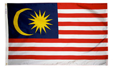 3X5 FT NYL-GLO MALAYSIA MALAYSIAN FLAG - 195283