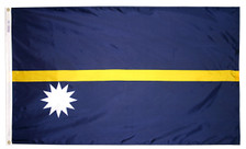 3X5 FT NYL-GLO NAURU NAURUAN FLAG - 221453 3X5 FT NYL-GLO NAURU NAURUAN FLAG - 221453