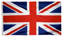 3X5 FT NYL-GLO UNITED KINGDOM UK GREAT BRITAIN BRITISH FLAG - 198893