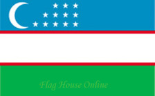 3X5 FT NYL-GLO UZBEKISTAN UZBEKISTANI UZBEKISTANIAN FLAG - 973719 3X5 FT NYL-GLO UZBEKISTAN UZBEKISTANI UZBEKISTANIAN FLAG - 973719