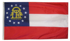 3X5 FT NYL-GLO GEORGIA 2003 GEORGIAN STATE FLAG - 141162 3X5 FT NYL-GLO GEORGIA 2003 GEORGIAN STATE FLAG - 141162