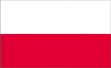 Poland Polander Polish Flag Display Flags 4x6 in w/ Staff - Case of 18 - 311