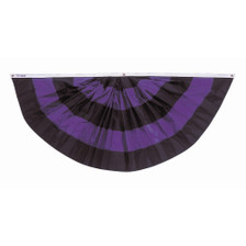 3X6 FT NYL-GLO 5 STRIPE MOURNING FAN PFF - 484975 3X6 FT NYL-GLO 5 STRIPE MOURNING FAN PFF - 484975