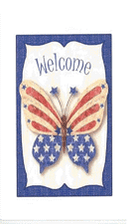 12-1/2X18 IN POLY BUTTERFLY GARDEN BANN. - 26 12-1/2X18 IN POLY BUTTERFLY GARDEN BANN. - 26