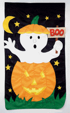 13X18 IN POLY BOO HALLOWEEN BANNER - 133 13X18 IN POLY BOO HALLOWEEN BANNER - 133
