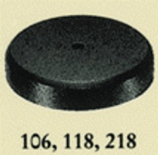 118 1 HOLE EBONIZED WOOD BASE - 700282