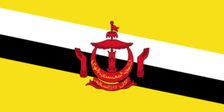 5X8 FT NYL-GLO BRUNEI BRUNEIAN FLAG - 221309