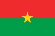 2X3 FT NYL-GLO BURKINA FASO BURKINABES FLAG - 199132 2X3 FT NYL-GLO BURKINA FASO BURKINABES FLAG - 199132