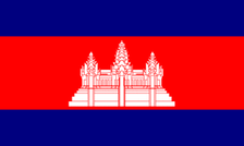 5X8 FT NYL-GLO CAMBODIA CAMBODIAN FLAG - 191201