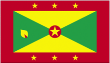 5X8 FT NYL-GLO GRENADA GRENADIAN FLAG - 193000
