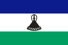5X8 FT NYL-GLO LESOTHO 2006 BASOTHO BASUTO FLAG - 194810