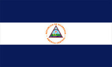 4X6 FT NYL-GLO NICARAGUA GOVERNMENT NICARAGUAN FLAG - 196236