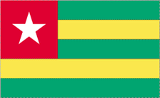 5X8' NYL-GLO TOGO TOGOLESE FLAG