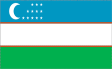 5X8' NYL-GLO UZBEKISTAN UZBEKISTANI UZBEKISTANIAN FLAG