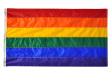 5X8'  NYL-GLO RAINBOW  FLAG 5X8'  NYL-GLO RAINBOW  FLAG