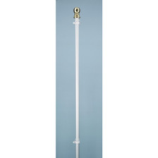 6 FT 1 PC SILVER SPIN POLE ONE EA - 1991 6 FT 1 PC SILVER SPIN POLE ONE EA - 1991