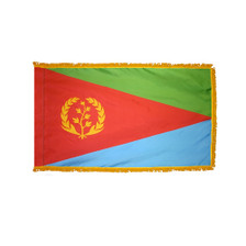 3X5' COL NYL-GLO ERITREA ERITREAN W/FRINGE FLAG