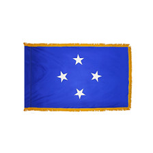3X5' COL NYL-GLO MICRONESIA MICRONESIAN W/FRINGE FLAG 3X5' COL NYL-GLO MICRONESIA MICRONESIAN W/FRINGE FLAG