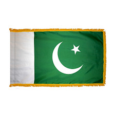 3X5' COL NYL-GLO PAKISTAN PAKISTANI PAKISTANIAN W/FRINGE FLAG 3X5' COL NYL-GLO PAKISTAN PAKISTANI PAKISTANIAN W/FRINGE FLAG