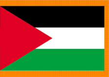 3X5' COL NYL-GLO PALESTINIANS W/FRINGE FLAG 3X5' COL NYL-GLO PALESTINIANS W/FRINGE FLAG