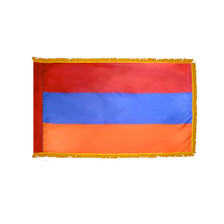 4X6' COL NYL-GLO ARMENIA ARMENIAN W/FRINGE FLAG