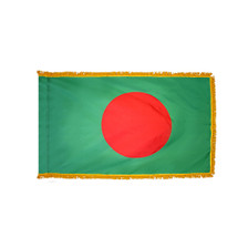 4X' COL NYL-GLO BANGLADESH BANGLADESHIAN W/FRINGE FLAG
